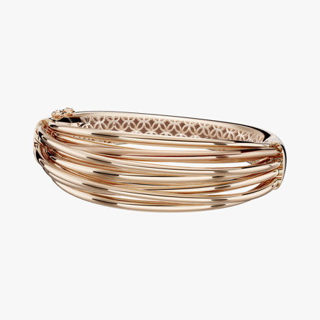 Rose Gold Code 9822 Fractal Gold Bracelet